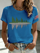Women's Retro Save The Forest Service Print T-Shirt