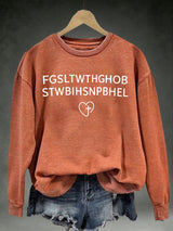 Women's FGSLTWTHGHOB STWBIHSNPBHELPrinted Crewneck Sweatshirt