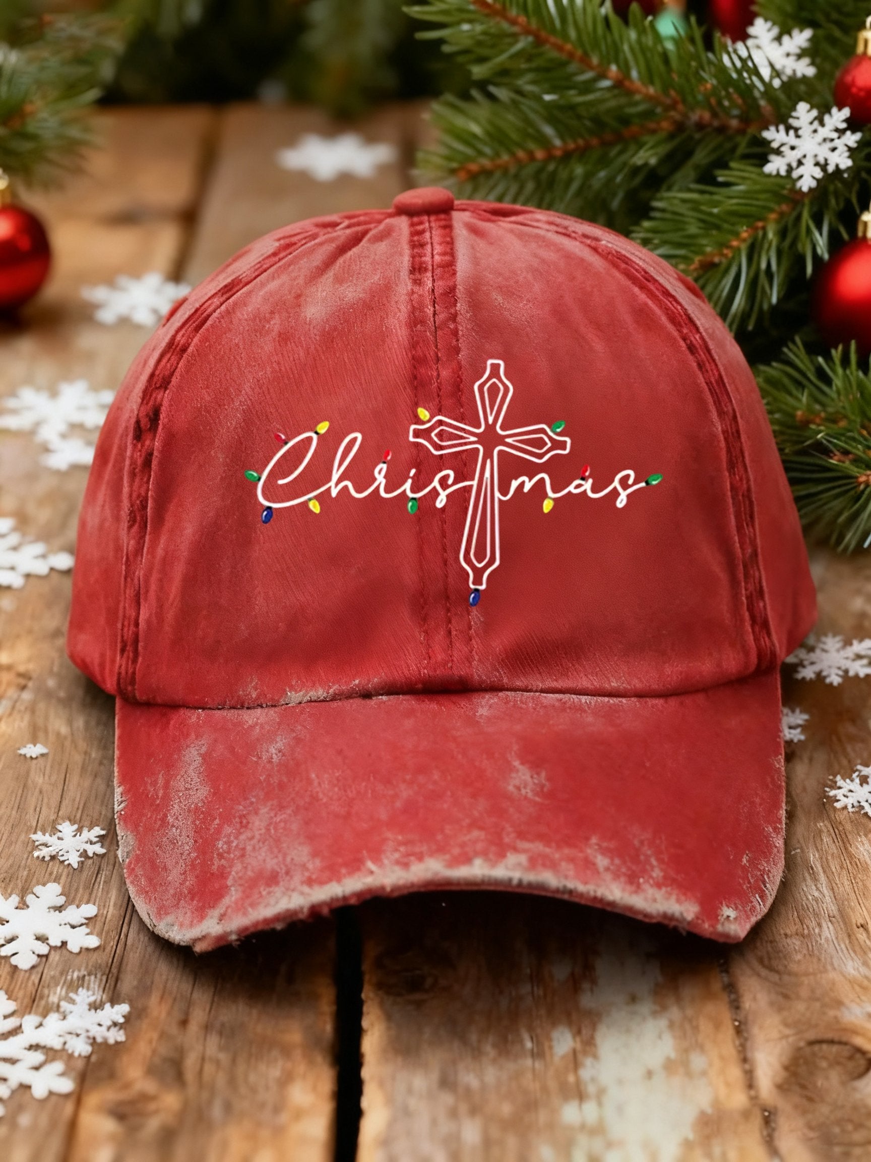 Unisex Christmas Faith Print Baseball Cap
