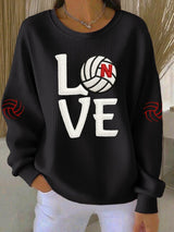 Women's Volleyball Print Sweatshirt