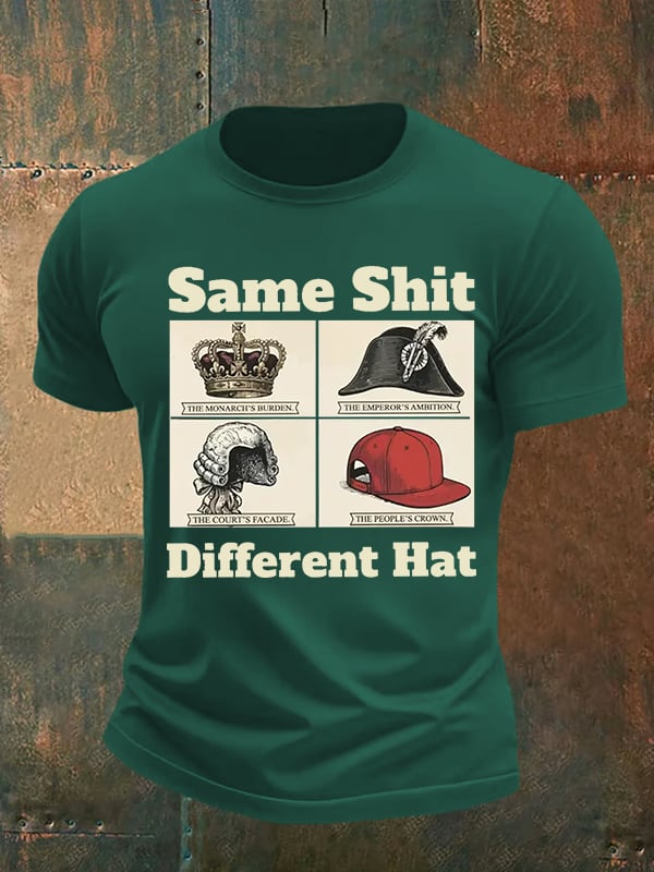 Men's Same Shit Different Hat FDT Print  T-Shirt