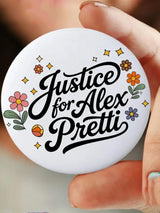 Unisex Resist Printed Brooch