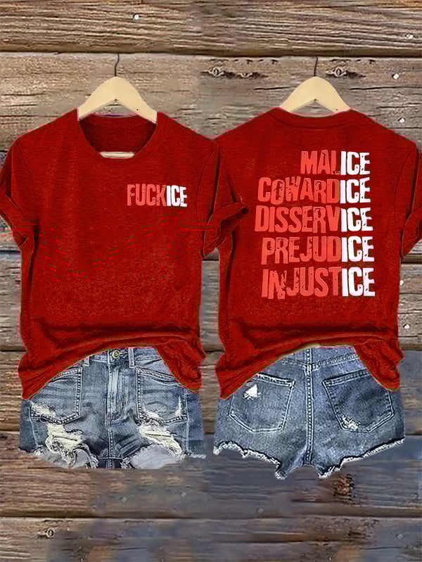 Women's  Justice For Her  Print  T-Shirt