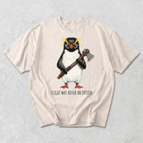 Flight Was Never an Option Comfort Penguin Meme T-shirt