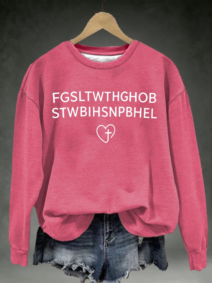 Women's FGSLTWTHGHOB STWBIHSNPBHELPrinted Crewneck Sweatshirt