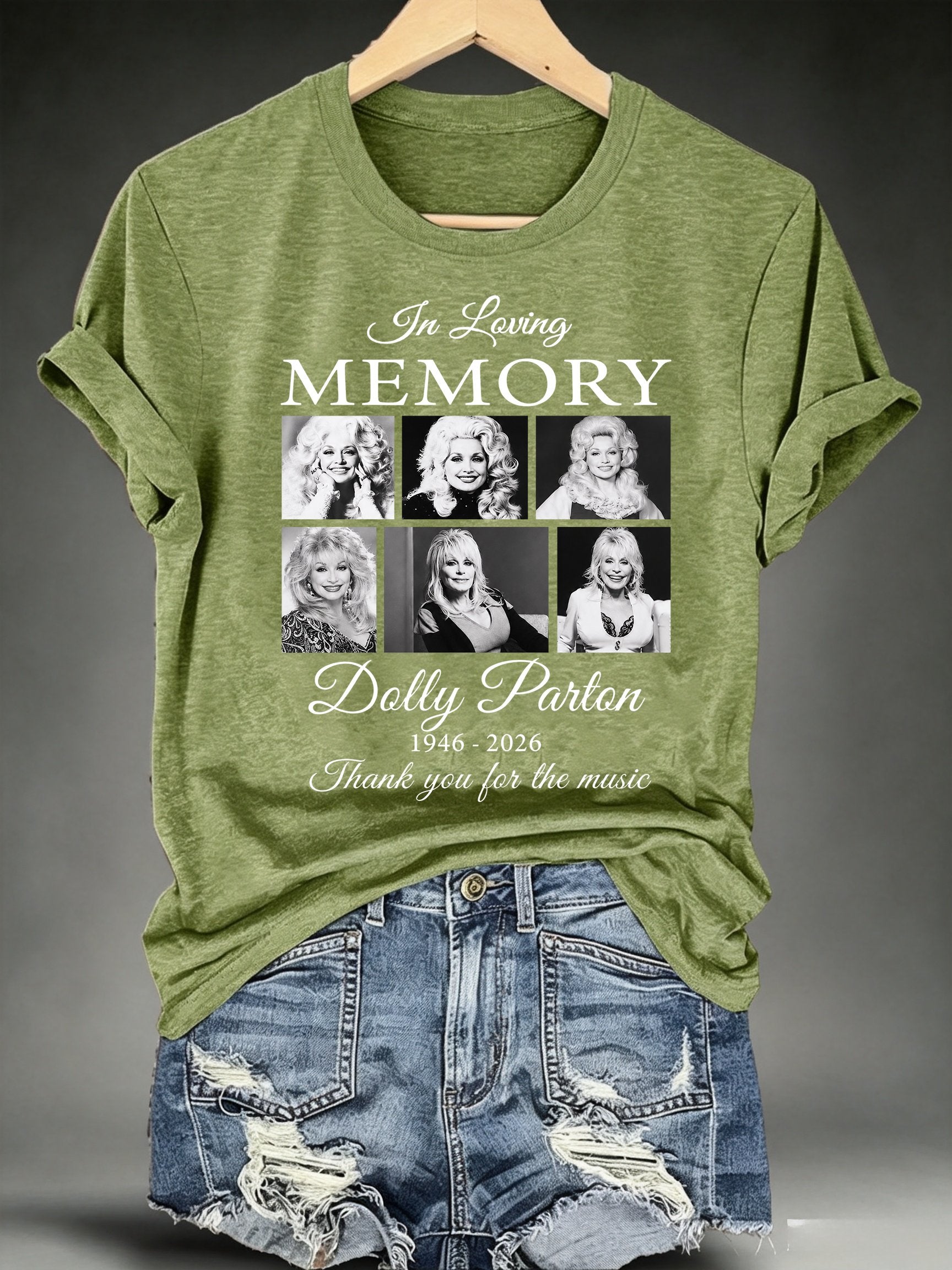 Women's Vintage Country Music Tribute Parton Tour T-Shirt