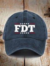 Unisex Fdt Printed Washed Cotton Hat