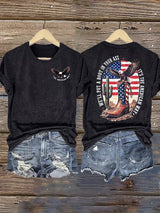 Women's Boots and the Eagle Print T-Shirt