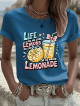 Women's Life Gave Me Some Lemons, But My Jesus Turned Them Into Lemonade Faith Print  Shirt