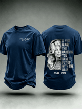 Men's Vintage Signature Graphic Memorial Print T-Shirt