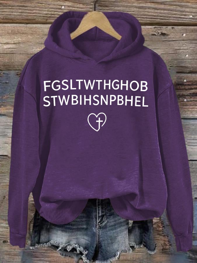 Women's  FGSLTWTHGHOB STWBIHSNPBHEL Printed Hoodie