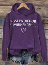 Women's  FGSLTWTHGHOB STWBIHSNPBHEL Printed Hoodie