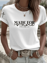 Women's Made for More Ephesians 2:10 Faith Cross Short Sleeve T-Shirt