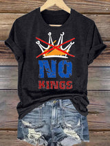 🔥Buy 3 Get 15% Off🔥Women's  NO KINGS Print T-Shirt
