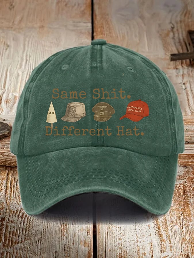 Unisex  Same shit Different costume Print  Hat