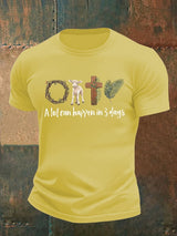 Men's  A lot can happen in 3 days  Print  T-Shirt