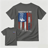 "Courtesy Of The Red, White & Blue" 250th Anniversary T-Shirt – Patriotic American Flag & Cowboy Boots Tee, Toby Keith Tribute Graphic Shirt, Premium Cotton Unisex Top graphic tee
