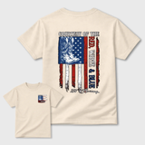 "Courtesy Of The Red, White & Blue" 250th Anniversary T-Shirt – Patriotic American Flag & Cowboy Boots Tee, Toby Keith Tribute Graphic Shirt, Premium Cotton Unisex Top graphic tee