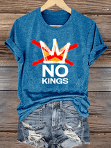 🔥Buy 3 Get 15% Off🔥Women's America has No Kings Printed Casual T-Shirt