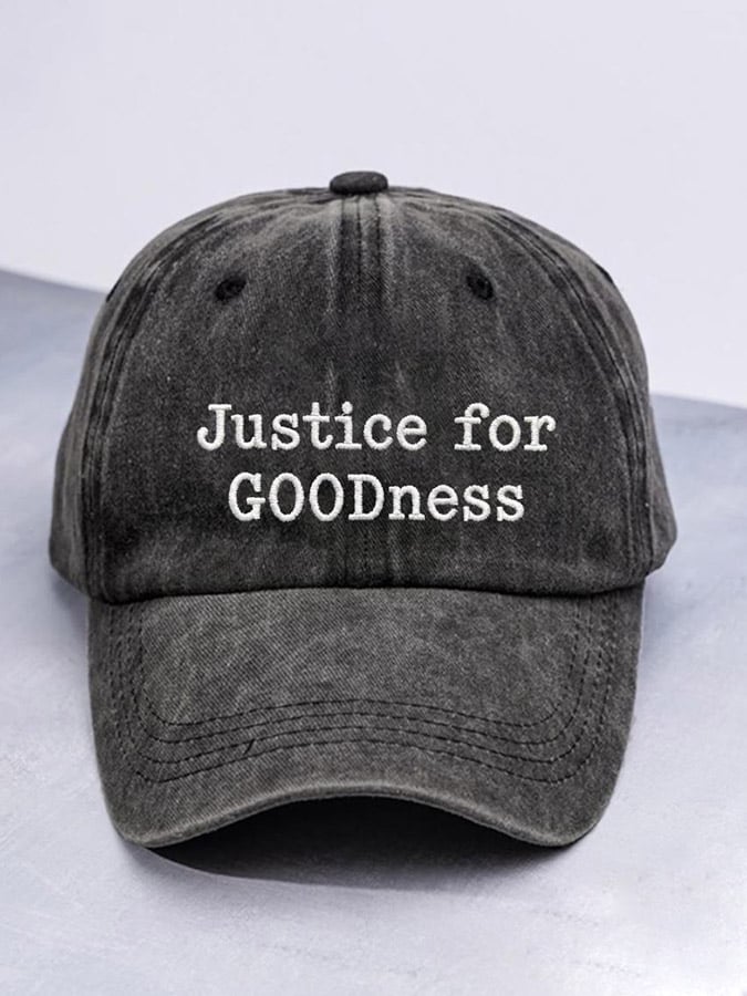 Unisex Justice For GOODness Printed Casual Hat