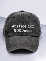 Unisex Justice For GOODness Printed Casual Hat