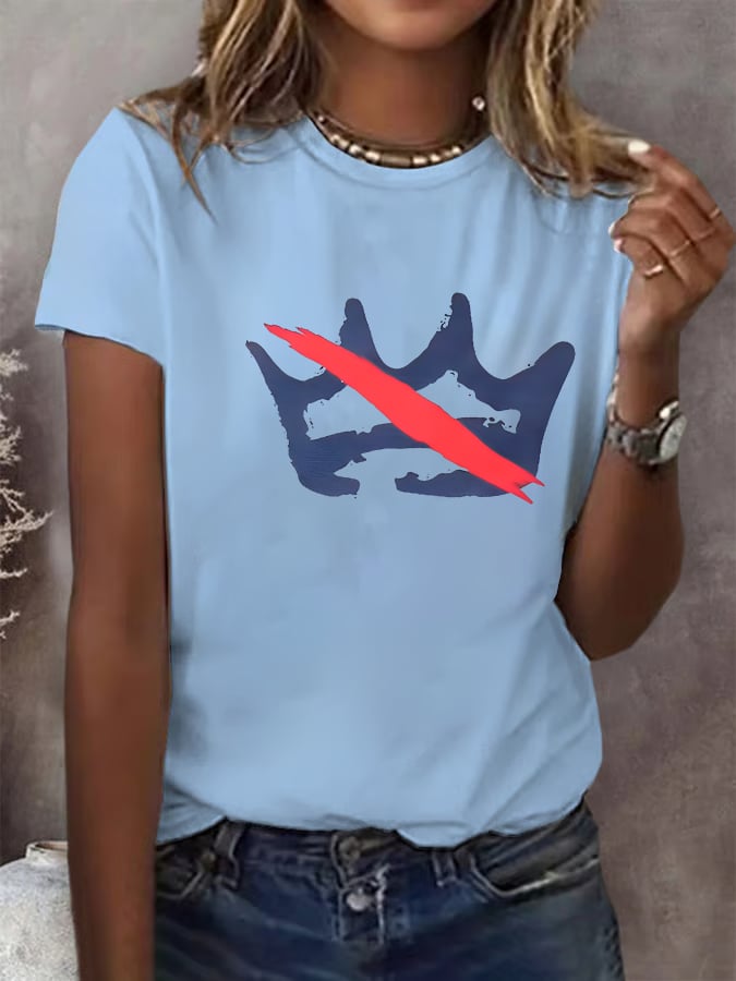 🔥Buy 3 Get 15% Off🔥Women's  America has no kings Printed Casual T-Shirt