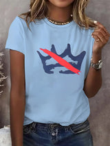 🔥Buy 3 Get 15% Off🔥Women's  America has no kings Printed Casual T-Shirt