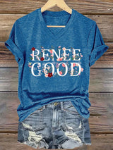 Women's Justice for Renee Nicole Good  Print Casual T-Shirt