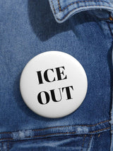Unisex Retro Ice Out Print Brooch
