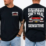 Vintage Haunted Classic Car Graphic T-Shirt