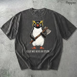 Flight Was Never an Option Comfort Penguin Meme T-shirt