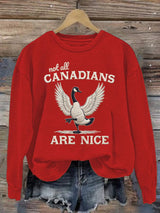Women's casual Canadian Wolfbird sweatshirt