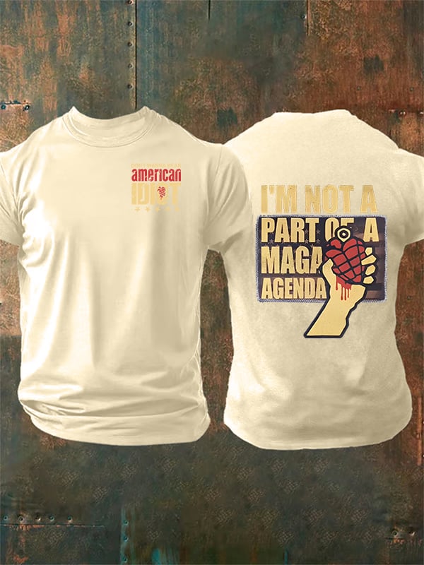 Men's  american idiot Print T-Shirt