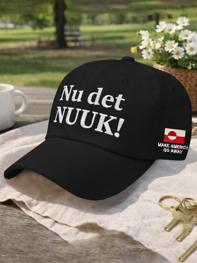 Retro Nu Det Nuuk! Make America Go Away Print Baseball Cap