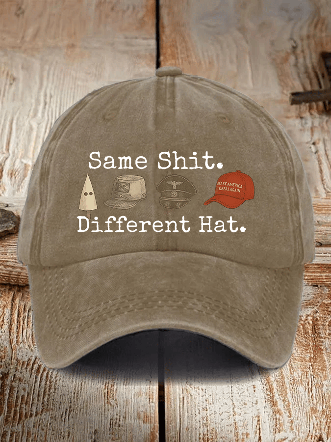 Unisex  Same shit Different costume Print  Hat