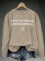 Women's FGSLTWTHGHOB STWBIHSNPBHELPrinted Crewneck Sweatshirt