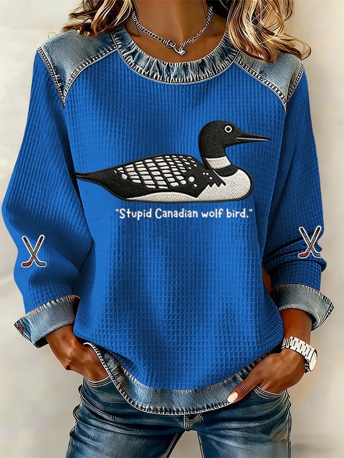 Women'S Fashionable Printed Casual Sweatshirt