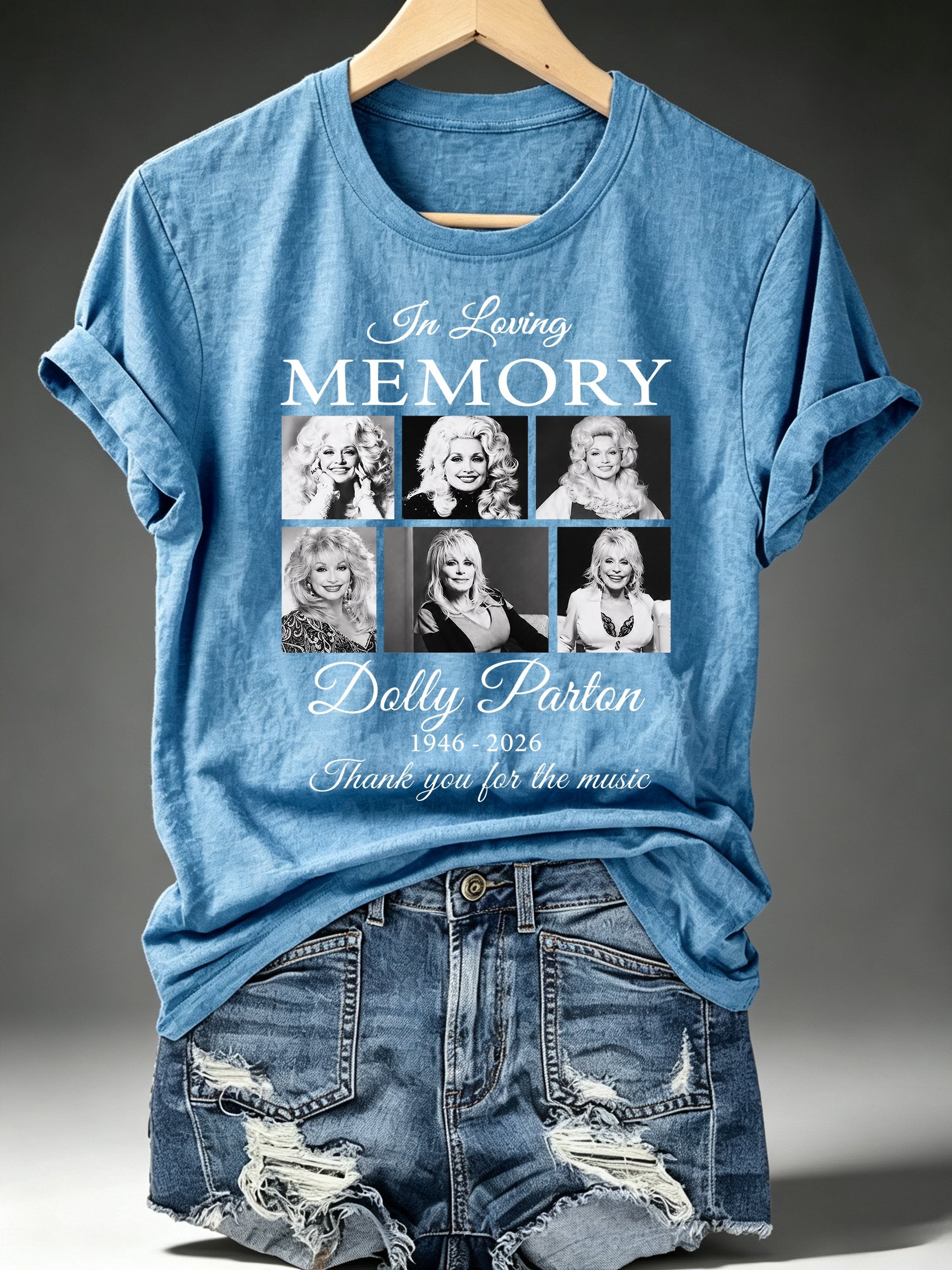 Women's Vintage Country Music Tribute Parton Tour T-Shirt