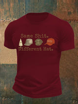Men's  Same shit Different costume Print T-Shirt