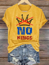 🔥Buy 3 Get 15% Off🔥Women's  NO KINGS Print T-Shirt