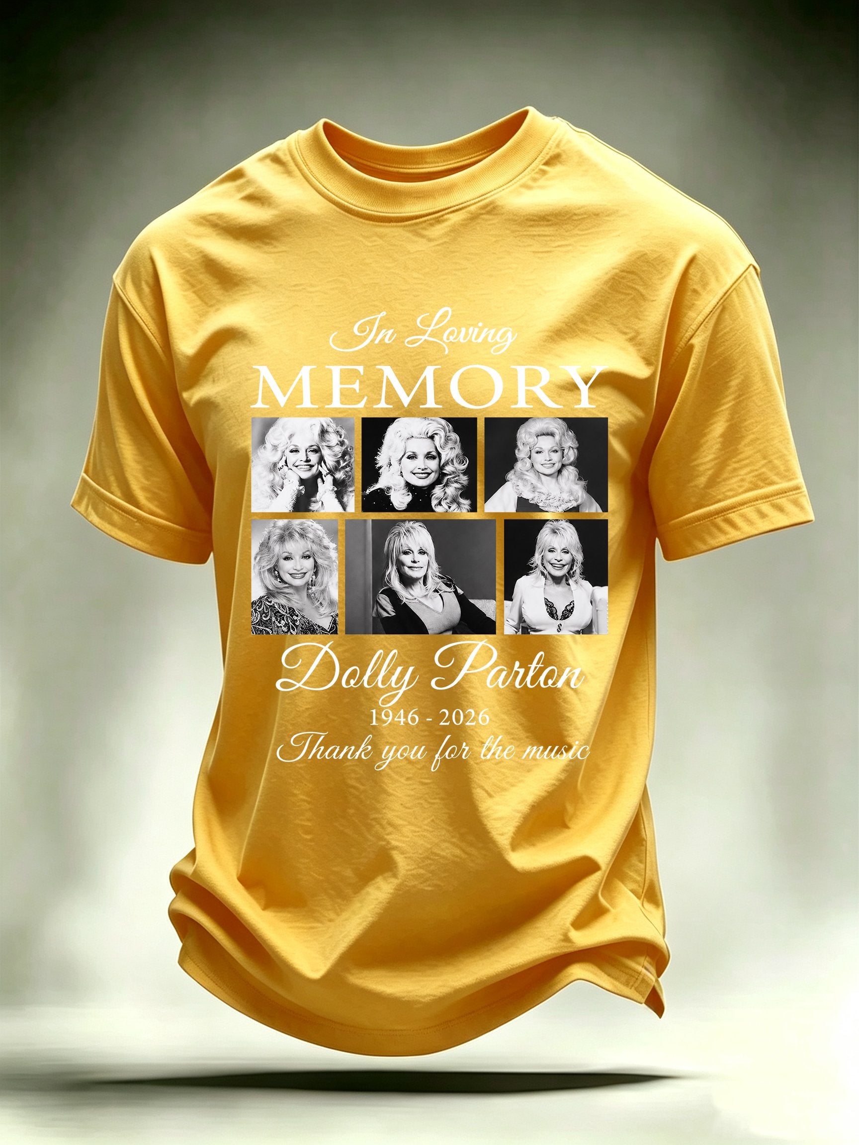 Men's Vintage Country Music Tribute Parton Tour T-Shirt
