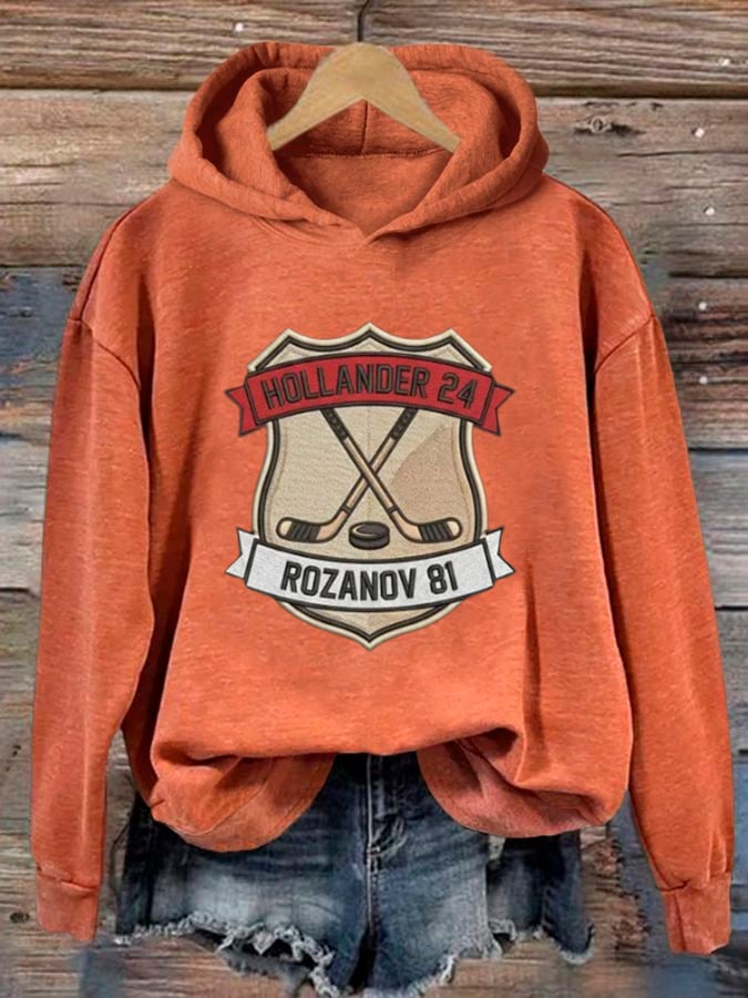 Women's Hockey Romance Print Casual Sweatshirt