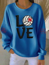 Women's Volleyball Print Sweatshirt