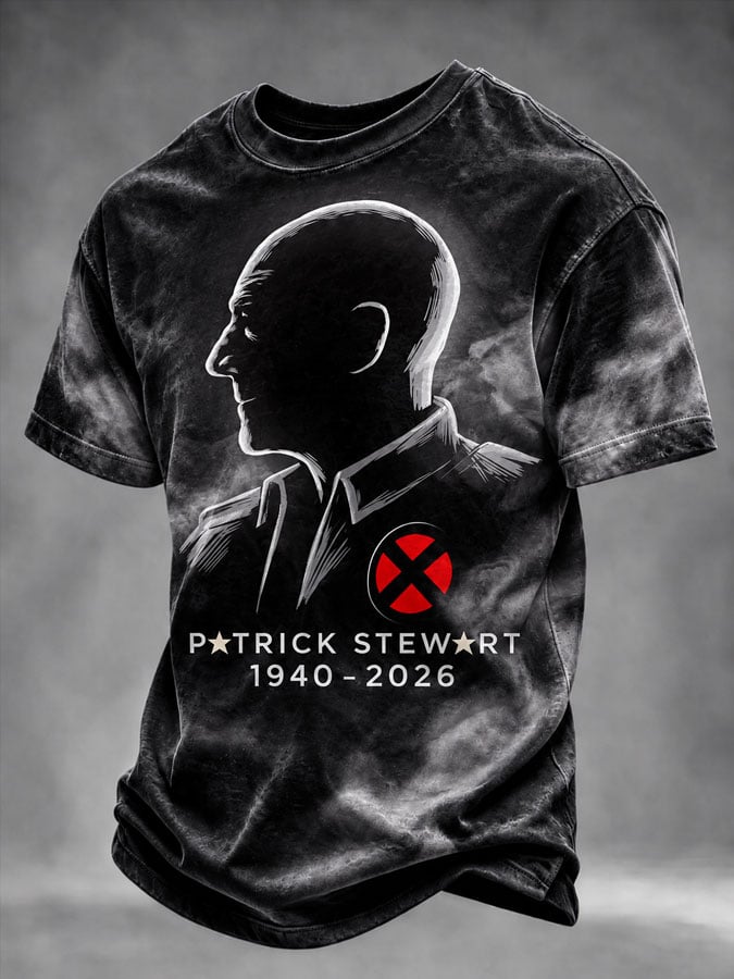 Men's Casual Commemorative Printed Short-Sleeve T-Shirt