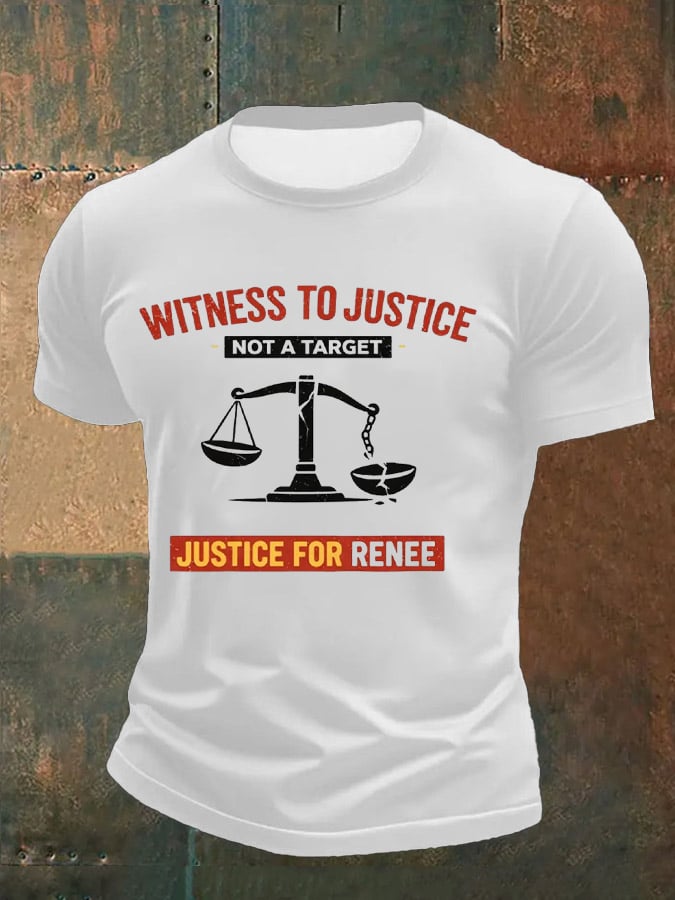 Men's Justice For Her Printed Casual T-shirt