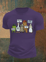 Men's  FDT Cartoon animals printed T-shirt