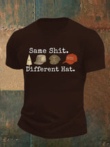 Men's  Same shit Different costume Print T-Shirt