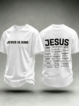 Men's JESUS IS KING Printed T-Shirt