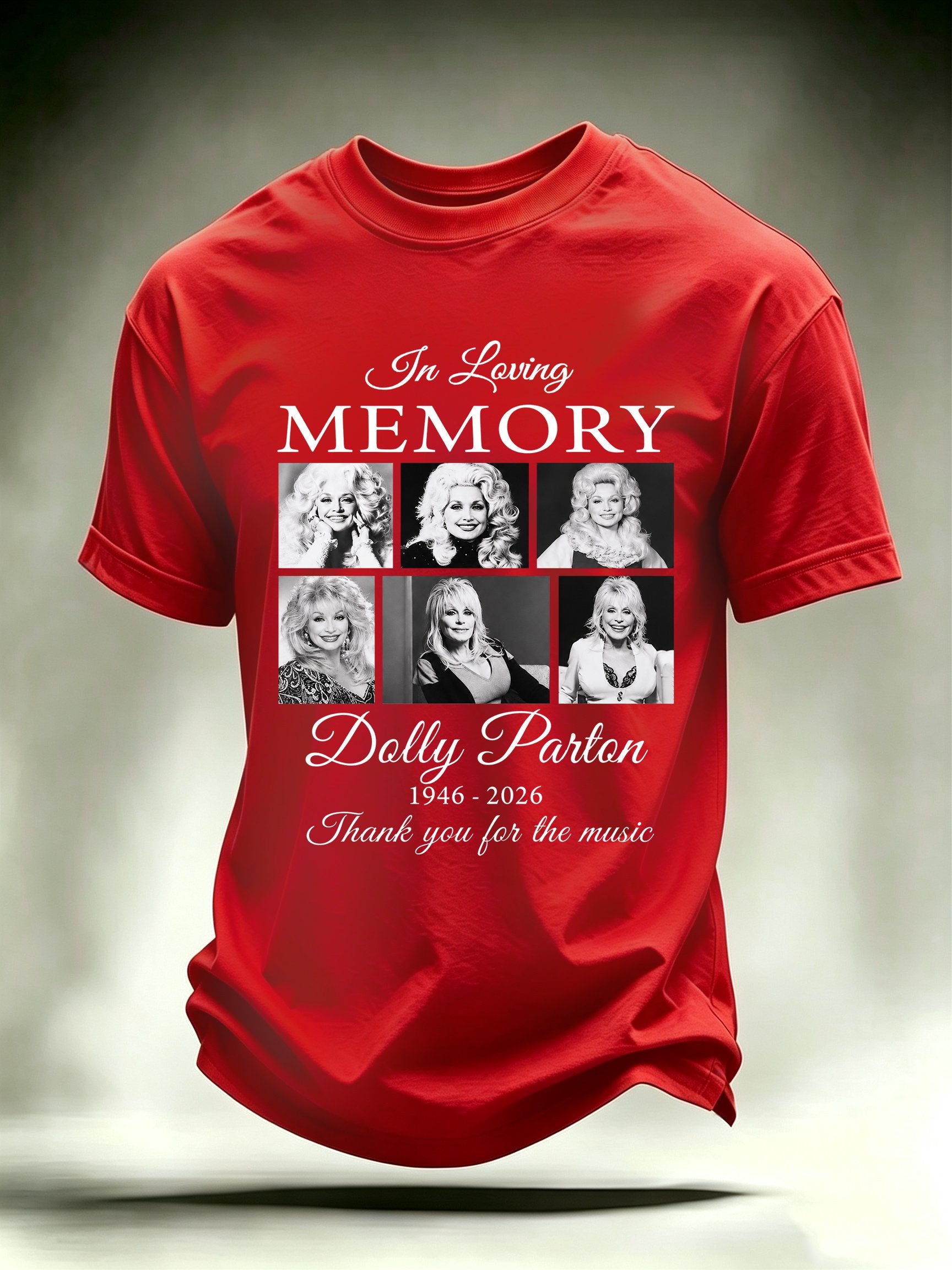 Men's Vintage Country Music Tribute Parton Tour T-Shirt