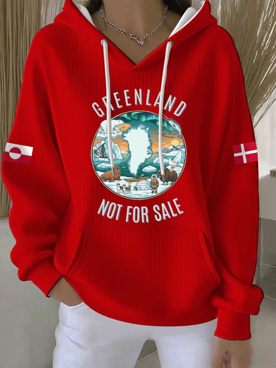Women's Greenland Print Casual Sweatshirt